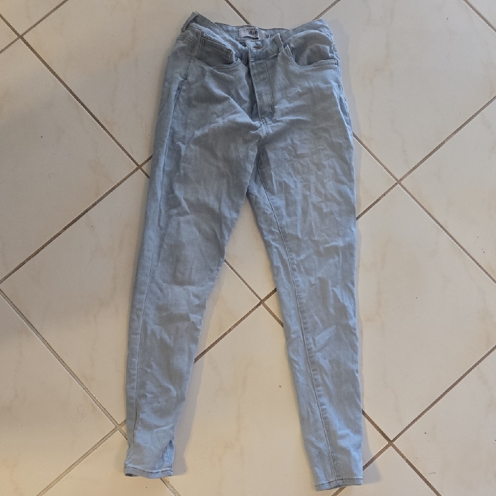 Charlotte Russe Blue Skinny Jeans High-Waisted